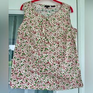 Talbot’s Floral Sleeveless Top - 14